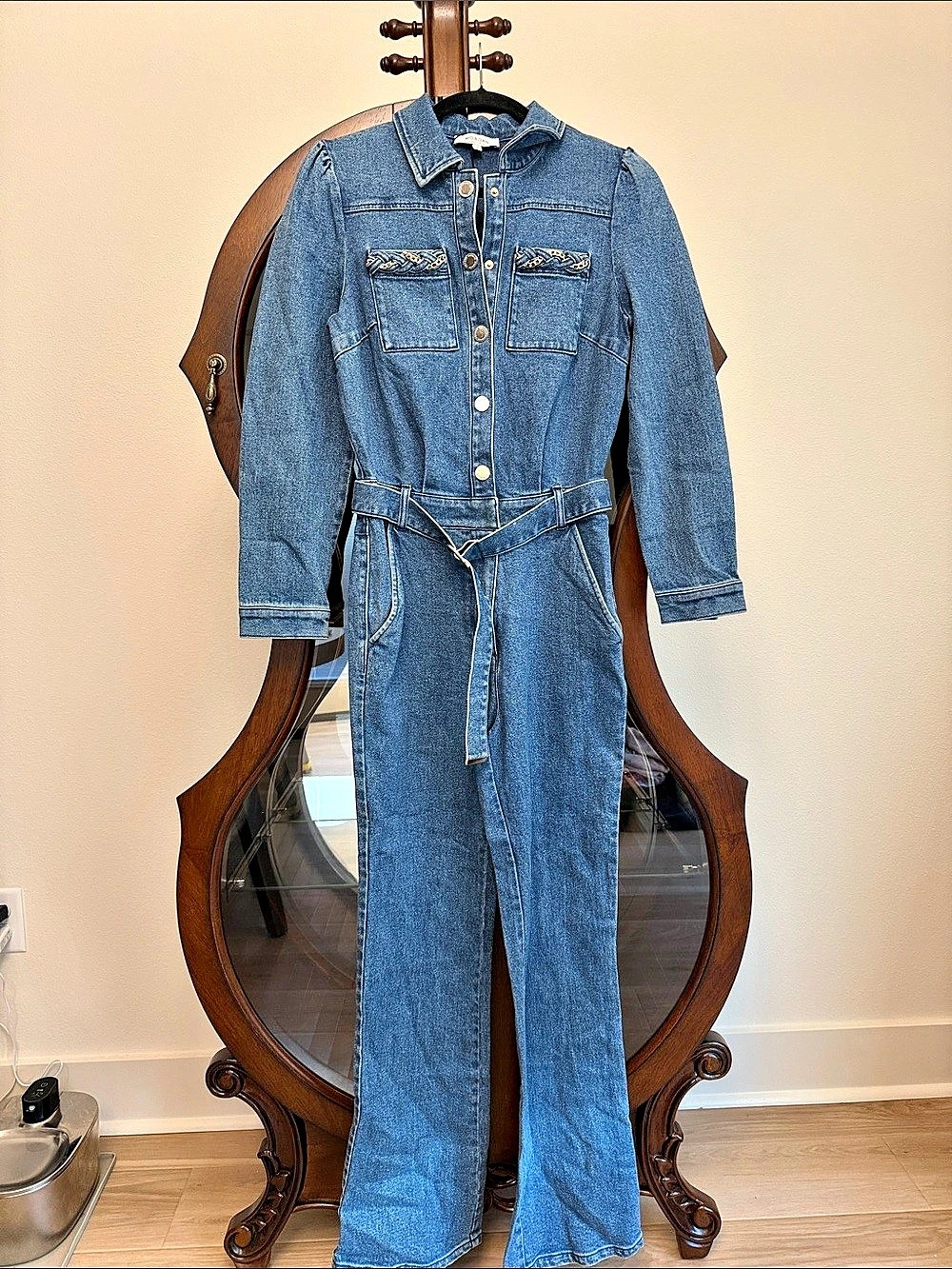 Morgan Blue Denim Jumpsuit